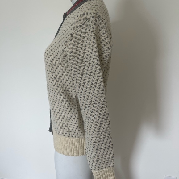 L.LBEAN VINTAGE WOOL CARDIGAN SIZE S - Picture 3 of 5